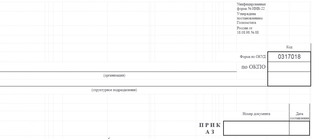 Приказ на инвентаризацию при смене руководителя