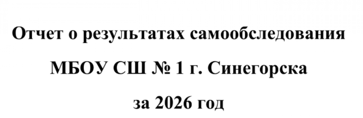 Отчет о самообследовании образовательной организации